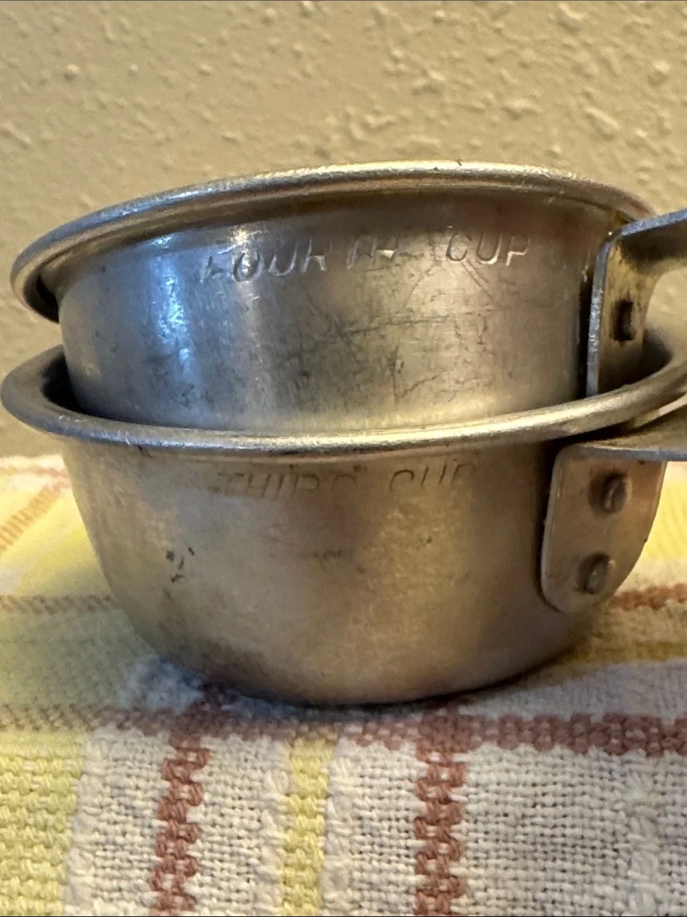 Vintage Metal Measuring Cups